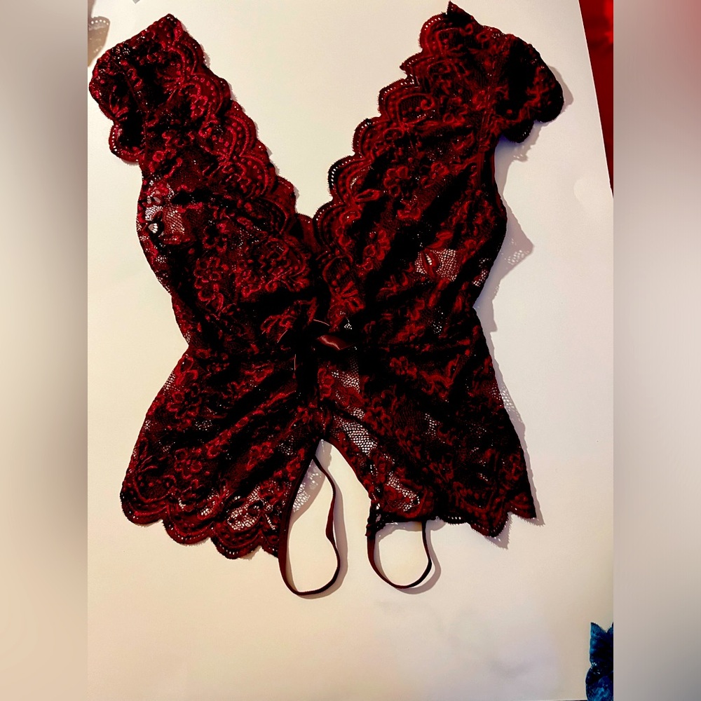 Plum color lingerie